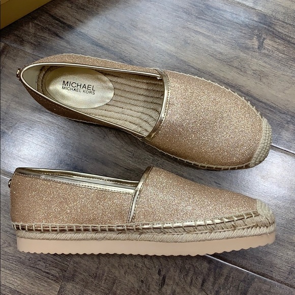 MICHAEL KORS MATHILDE ESPADRILLE PIXIE FINE GLITTE - Picture 12 of 16